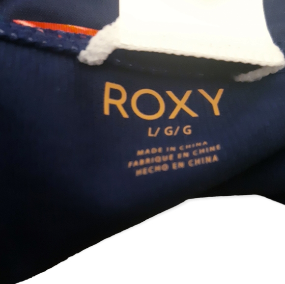 ROXY large navy floral frill bikini bottom EUC - Picture 6 of 7